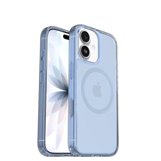 Funda para móvel OtterBox Symmetry Clear MagSafe Capa Transparente PC TPU Azul para iPhone 17