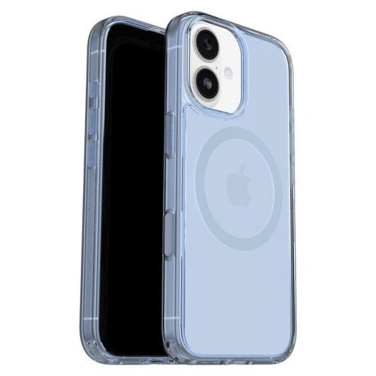 Funda para móvel OtterBox Symmetry Clear MagSafe Capa Transparente PC TPU Azul para iPhone 17