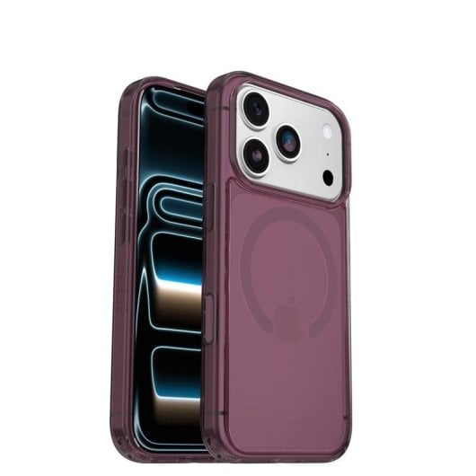 Funda pour mobile OtterBox Symmetry Clear MagSafe Polycarbonate Rose Transparente pour iPhone 17 Pro