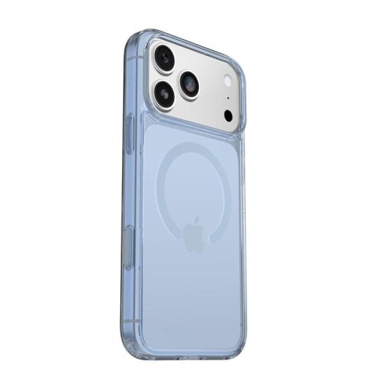 Funda para móvil OtterBox Symmetry Clear MagSafe Cover Polycarbonate Bleu Transparent antichoc pour iPhone 17 Pro Max