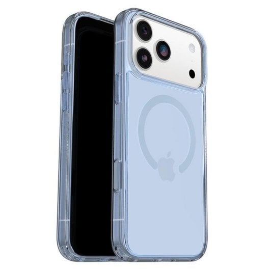Funda para móvil OtterBox Symmetry Clear MagSafe Cover Polycarbonate Bleu Transparent antichoc pour iPhone 17 Pro Max