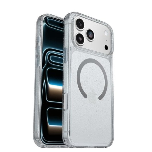 Funda para móvel OtterBox Symmetry Clear MagSafe capa policarbonato transparente proteção extra para iPhone 17 Pro Max