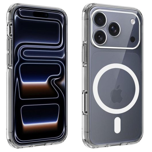 Coque pour mobile Akashi ALTCI17PRMAG Antichoc TPU Transparent MagSafe pour iPhone 17 Pro