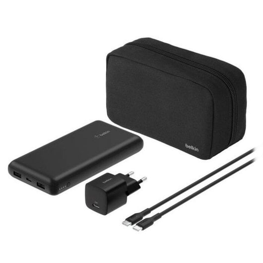 Powerbank Belkin BoostCharge BU042KQBK 20000 mAh Schwarz Cargador Estuche