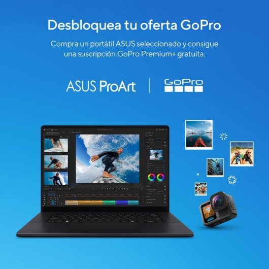 Portátil ASUS ProArt P16 OLED H7606WX-SE024W 16" AMD Ryzen AI 9 HX 370 64GB 4TB SSD RTX 5090 Windows 11 Home