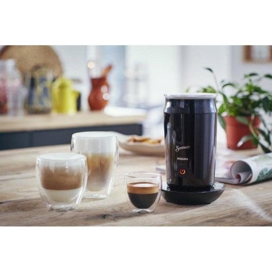 Espumador de leite Philips Senseo CA6500/60 120 ml Antiad. Preto base 360°