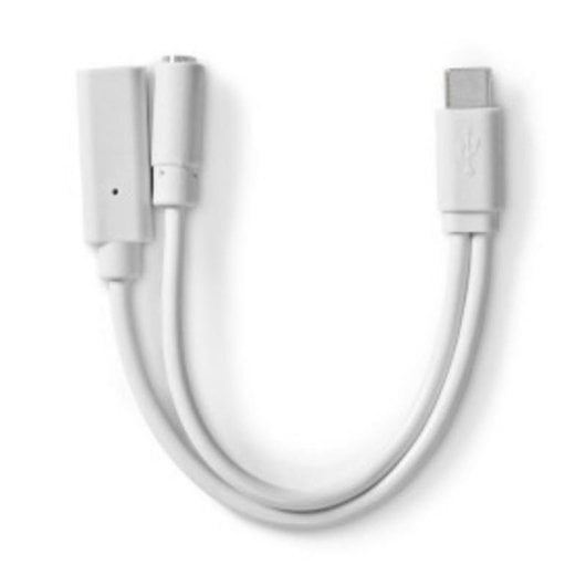 Cable USB C Nedis CCGB64922WT01 0,1 m carga rápida blanco