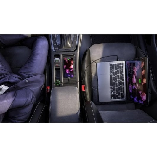 Kfz-Ladegerät Goobay 61739 USB-A USB-C PD 45W Schnellladen Schwarz