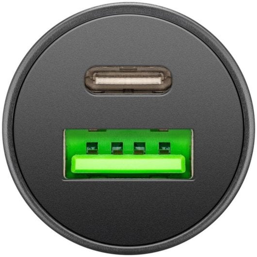 Kfz-Ladegerät Goobay 61739 USB-A USB-C PD 45W Schnellladen Schwarz