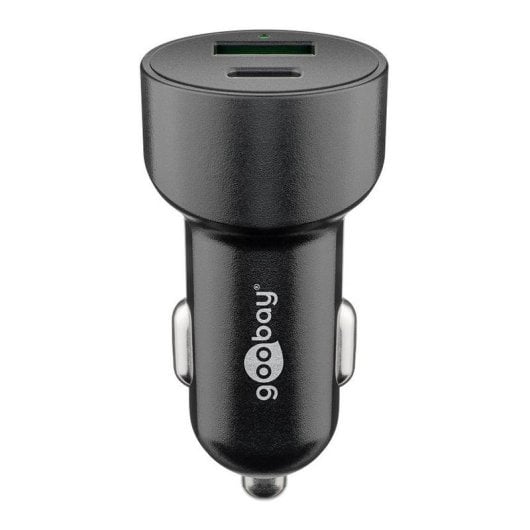 Kfz-Ladegerät Goobay 61739 USB-A USB-C PD 45W Schnellladen Schwarz