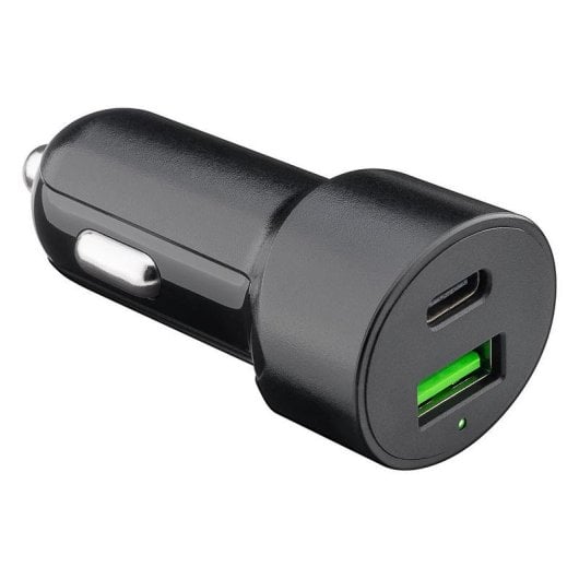 Kfz-Ladegerät Goobay 61739 USB-A USB-C PD 45W Schnellladen Schwarz