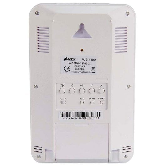 Estação Meteorológica Alecto WS-4800 Branco Display LCD Sensor Exterior