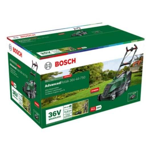 Tagliaerba Bosch AdvancedRotak batteria 36V 44cm raccolta 50L verde