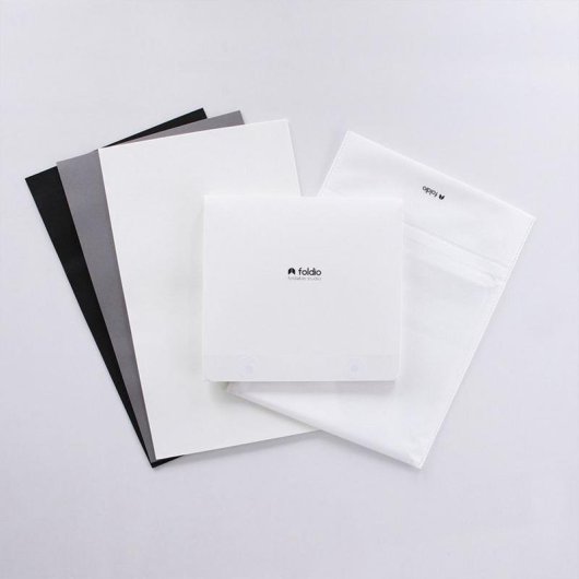 Foto Studio Set ORANGEMONKIE Foldio1 Schwarz klappbar LED 5600K USB