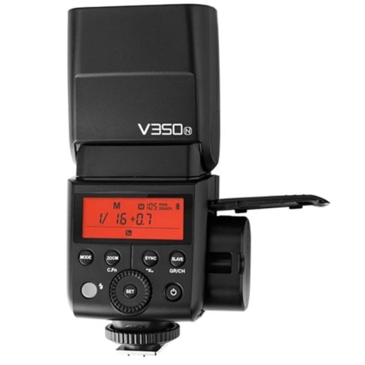 Blitzgerät GODOX V350N Kompakt 36GN Schwarz HSS für Nikon 290g 16 Kanäle