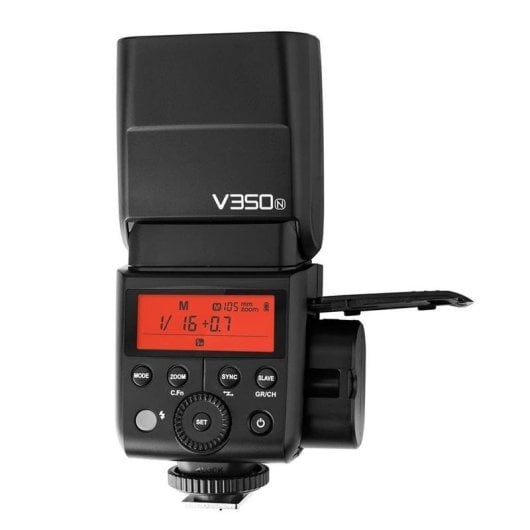 Blitzgerät GODOX V350N Kompakt 36GN Schwarz HSS für Nikon 290g 16 Kanäle