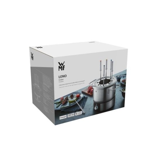 Fondue WMF Lono 0415130011 8 personnes 1,5 L 1400 W Noir Chrome