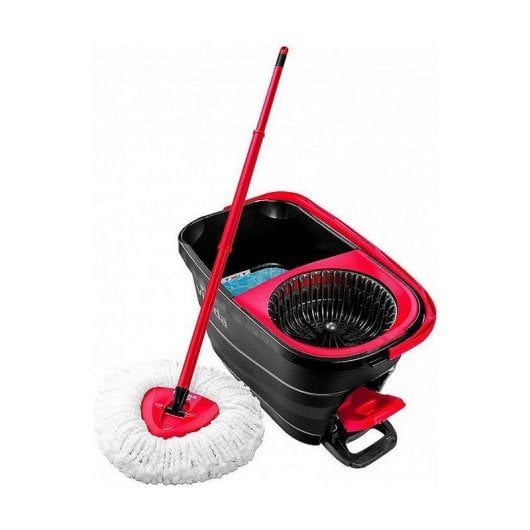 Mop VILEDA Turbo Smart Microfaser Rot Schwarz Einzeltank Ergonomischer Griff