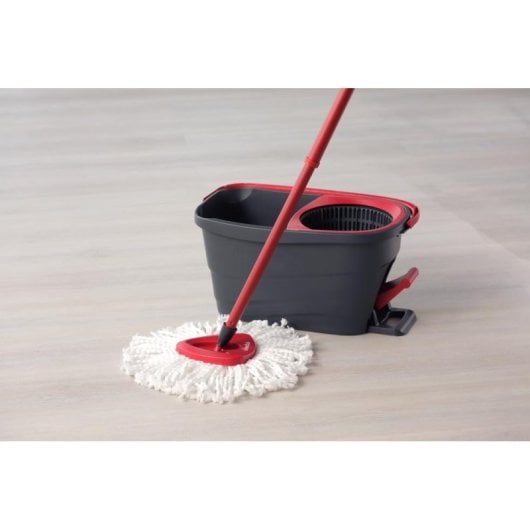 Mop VILEDA Turbo Smart Microfaser Rot Schwarz Einzeltank Ergonomischer Griff