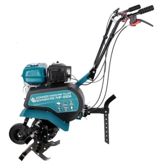 Motozappa Könner & Söhnen KS 7HP-850A benzina 80 cm 31 cm nero turchese 7 HP