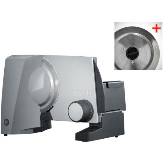 Rebanadora Graef G 52 Twin 170W 2 Klingen Metallgehäuse Grau