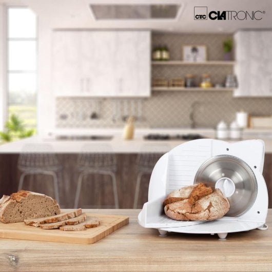 Rebaner Clatronic AS 2958 Elektrisch Weiß 180W Edelstahlklinge Faltbar