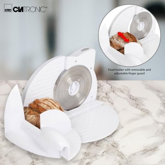 Rebaner Clatronic AS 2958 Elektrisch Weiß 180W Edelstahlklinge Faltbar