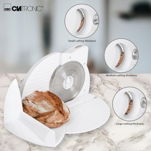 Rebaner Clatronic AS 2958 Elektrisch Weiß 180W Edelstahlklinge Faltbar