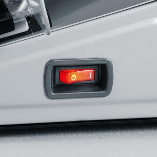 Trancheuse Severin AS 3915 inox 180 W coupe précise 15 mm sécurité enfant