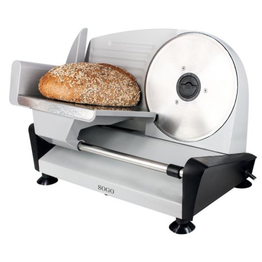 Affettatrice Sogo CFI-SS-921 150 W Acciaio Inox Spessore regolabile 15 mm