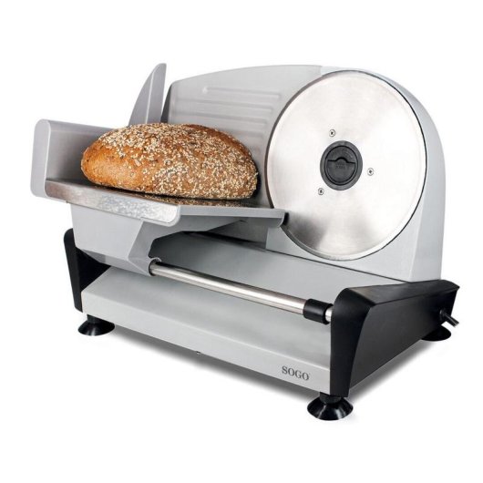 Affettatrice Sogo CFI-SS-921 150 W Acciaio Inox Spessore regolabile 15 mm
