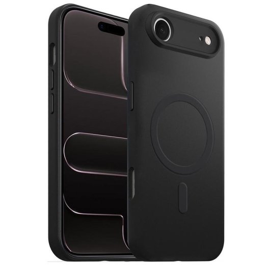Funda para móvil Akashi ALTCI17AIRMAGB Magnétique Silicone Noir Tactile pour iPhone Air