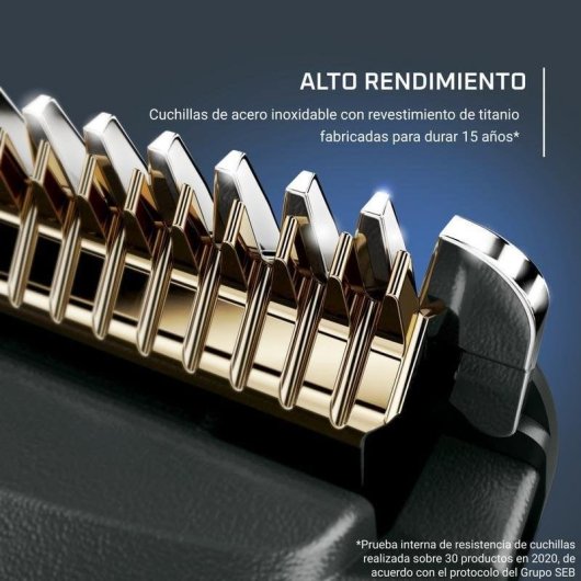 Tondeuse Homme Rowenta TN5224 Advancer sans Fil 29 Longueurs 120min 2 Sabots Turbo