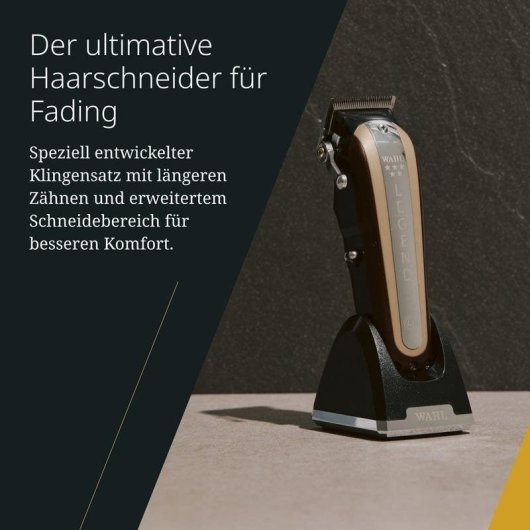 Tondeuse Professionnelle Wahl Cordless Legend sans Fil 100min 9 Longueurs 12 Sabots Wedge