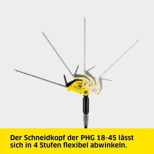 Tagliasiepi KÄRCHER PHG 18-45 Battery Lama Diamantata Telescopica 18V