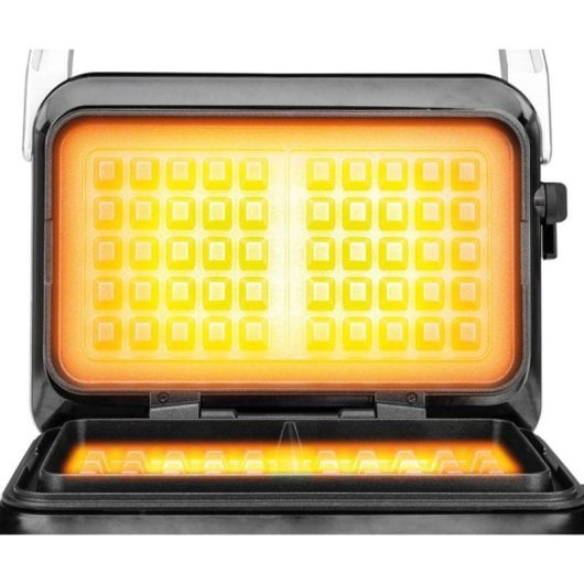 Gofreira GASTROBACK Advanced Control 42424 1600W Antiadherente Temporizador LCD Preto Prata