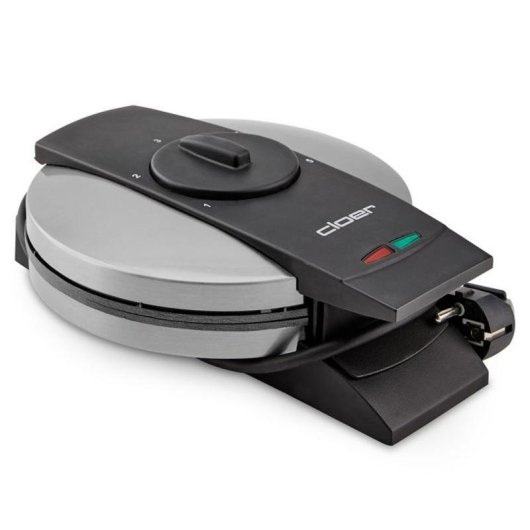 Gaufrier CLOER 1639SR Inox 5 coeurs 930W antiadhésif thermostat réglable