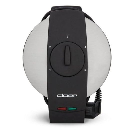 Gaufrier CLOER 1639SR Inox 5 coeurs 930W antiadhésif thermostat réglable