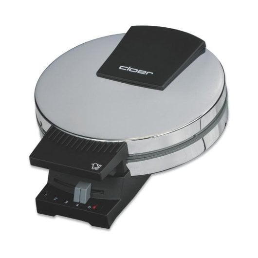 Gaufrier CLOER 0285 800 W antiadhésif acier inoxydable cercle 15 cm