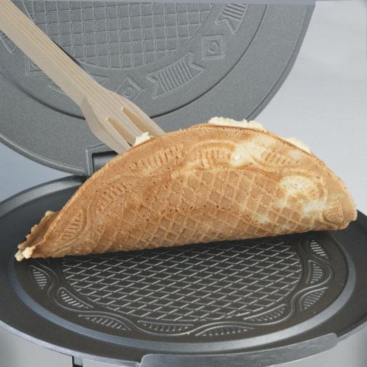 Gaufrier CLOER 0285 800 W antiadhésif acier inoxydable cercle 15 cm