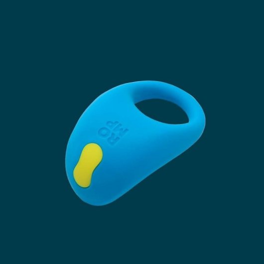 Anel vibrador ROMP Juke silicone azul resistente água 10 modos