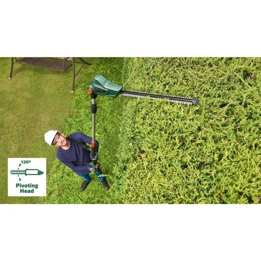 Cortasiepi Bosch UniversalHedgePole 18 telescopico batteria 43 cm verde
