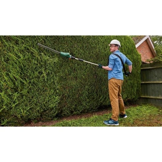 Cortasiepi Bosch UniversalHedgePole 18 telescopico batteria 43 cm verde