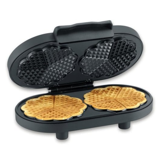 Gofrereisen SEVERIN WA 2118 2 Herz-Waffeln 1200W Antihaft Schwarz