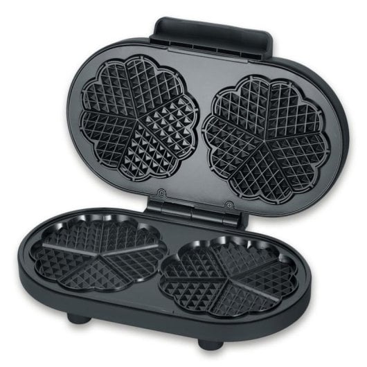 Gofrereisen SEVERIN WA 2118 2 Herz-Waffeln 1200W Antihaft Schwarz