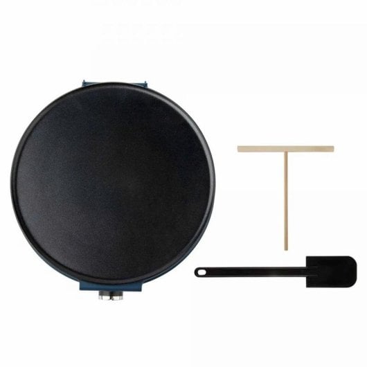 Crêpière JATA JECR1000 1200W 30cm contrôle rotatif noir bleu LCD