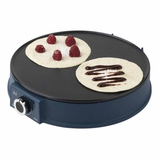 Crêpière JATA JECR1000 1200W 30cm contrôle rotatif noir bleu LCD