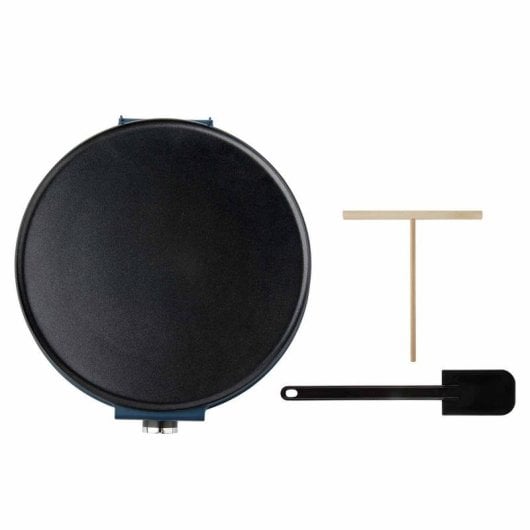 Crêpière JATA JECR1000 1200W 30cm contrôle rotatif noir bleu LCD