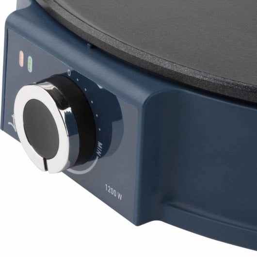 Crêpière JATA JECR1000 1200W 30cm contrôle rotatif noir bleu LCD