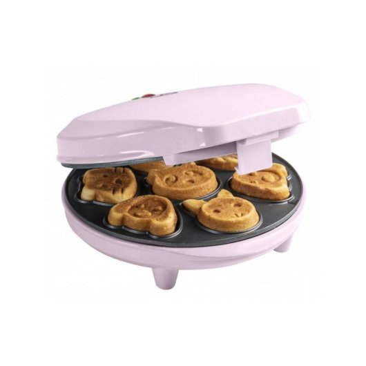 Machine à biscuits Bestron AAW700P 7 biscuits 700 W rose antiadhésive